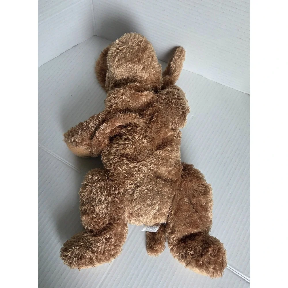 Princess Soft Toys Brown Plush Puppy Dog Floppy Shaggy missing Bow 15